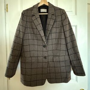 Everlane Wool Oversized Blazer in Chocolate Size 4